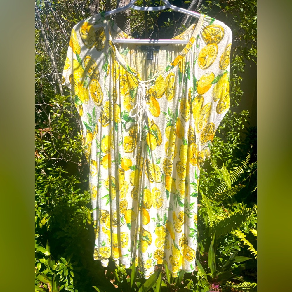 Lemon Lace Up Top